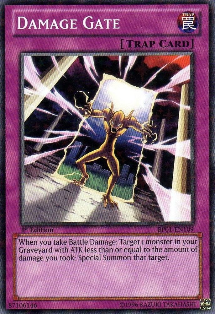 Damage Gate (Starfoil) (BP01-EN109) - Starfoil Rare