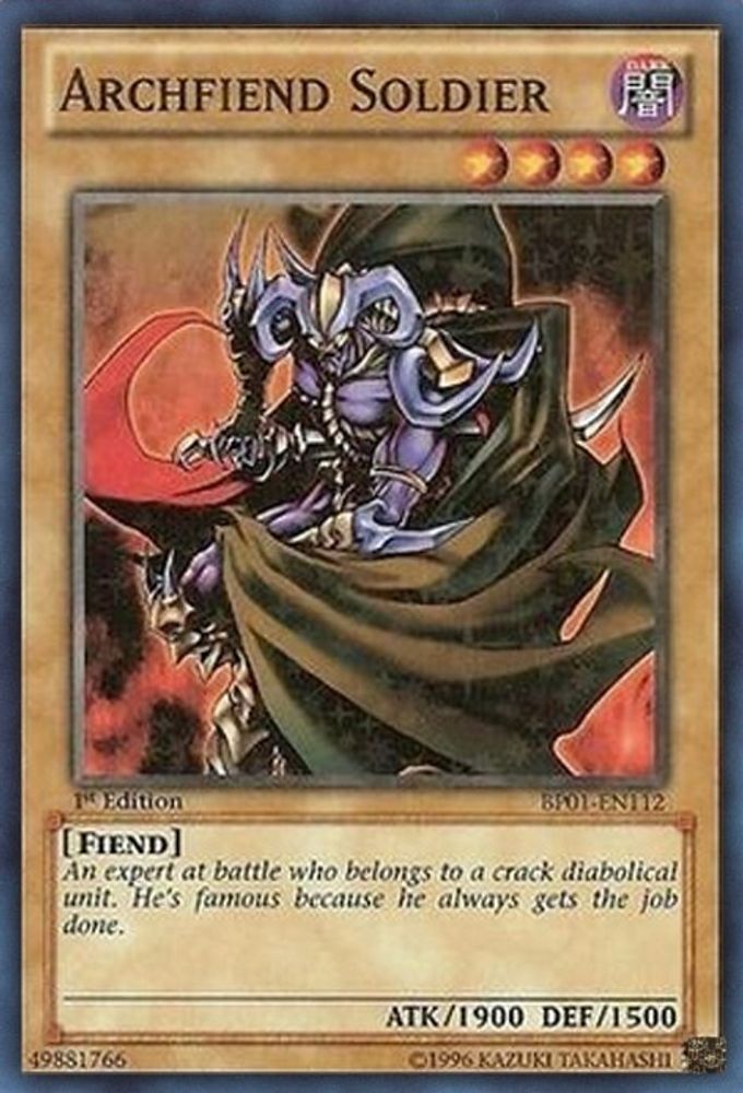 Archfiend Soldier (Starfoil) (BP01-EN112) - Starfoil Rare