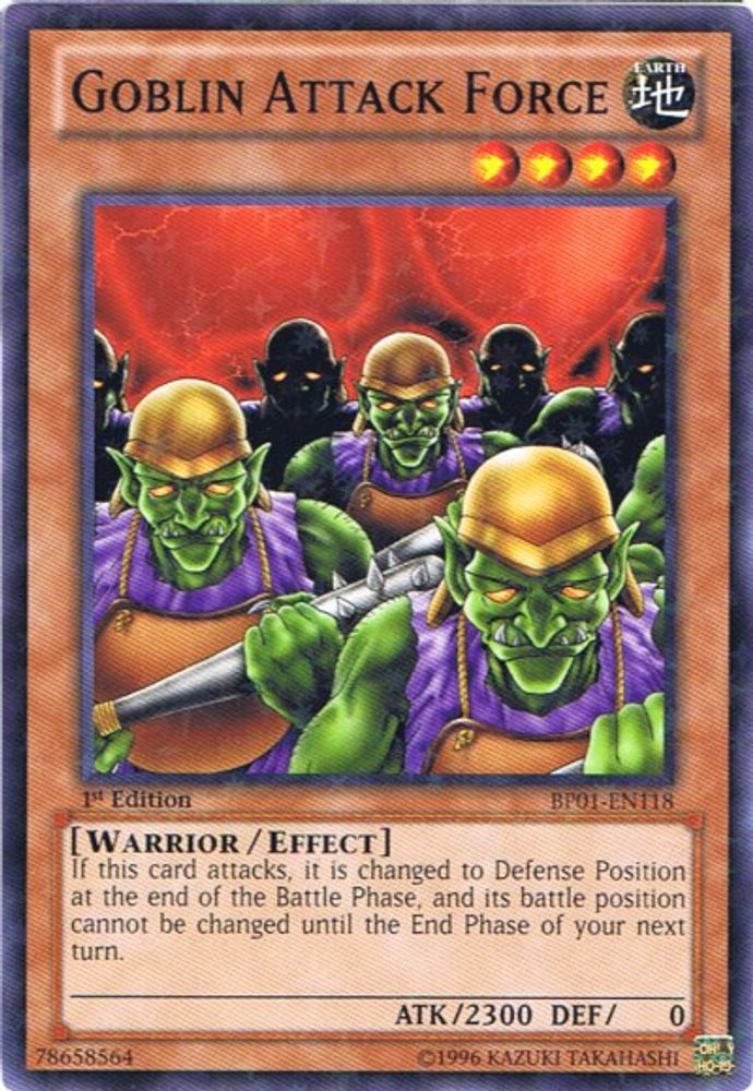Goblin Attack Force (Starfoil) (BP01-EN118) - Starfoil Rare