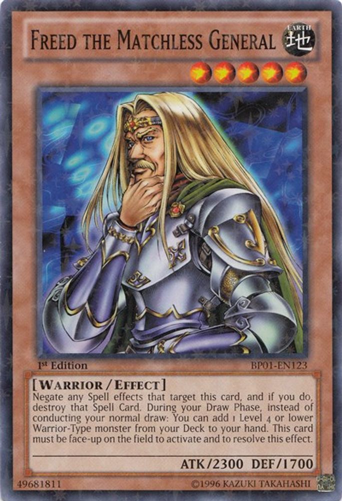 Freed the Matchless General (Starfoil) (BP01-EN123) - Starfoil Rare