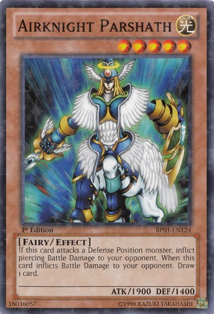 Airknight Parshath [BP01-EN124] Starfoil Rare 