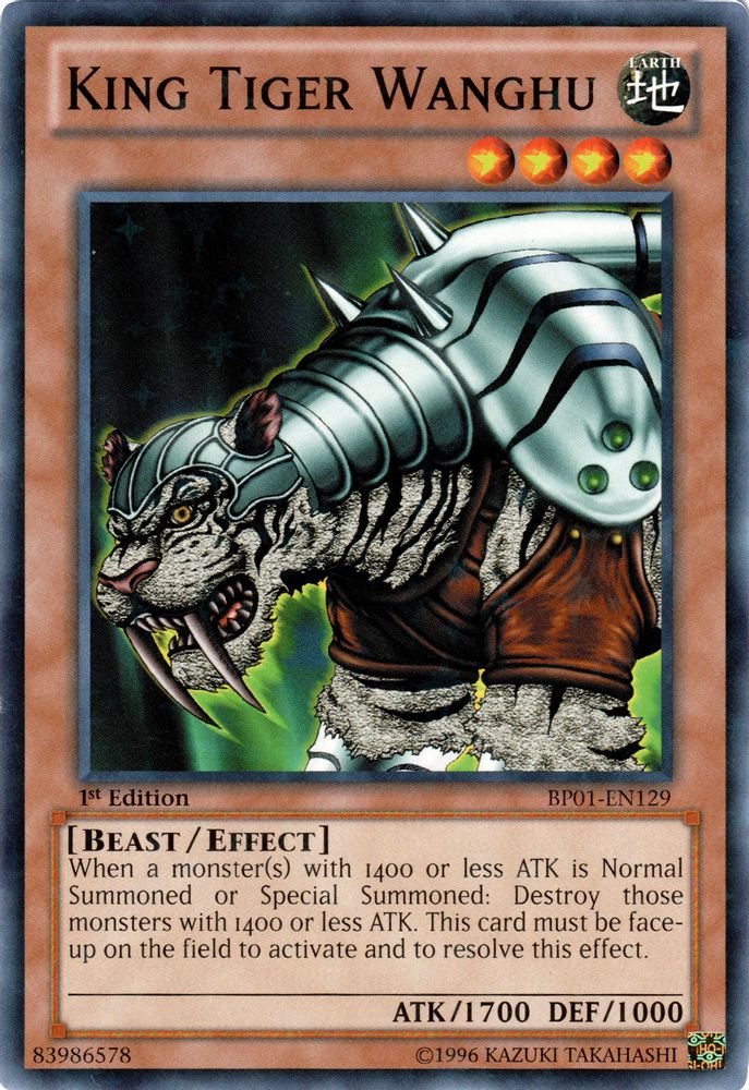 King Tiger Wanghu (Starfoil) (BP01-EN129) - Starfoil Rare