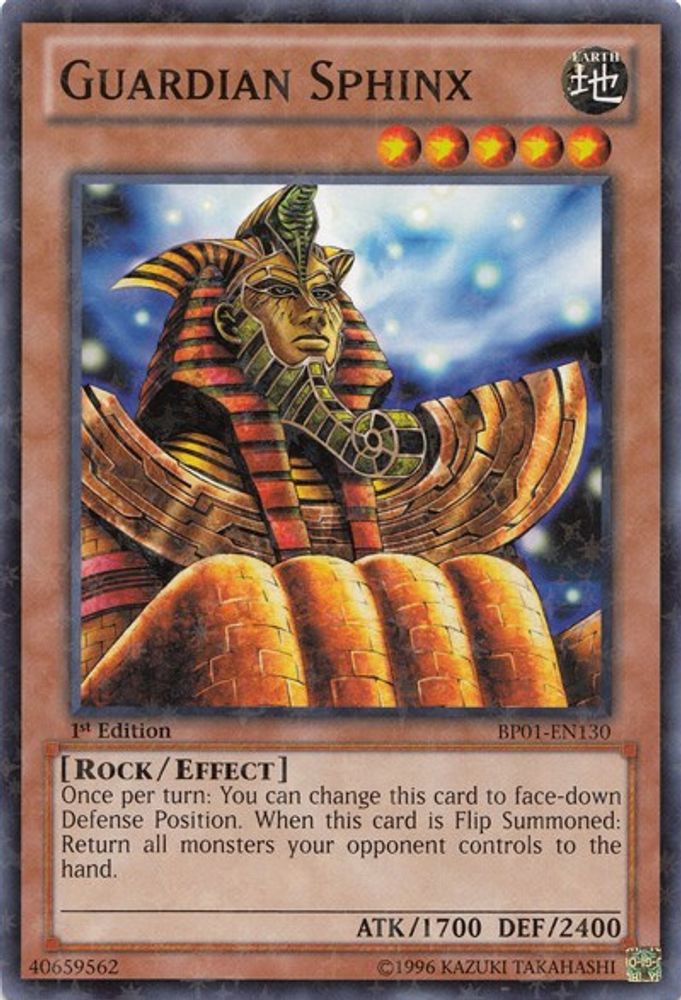Guardian Sphinx (Starfoil) (BP01-EN130) - Starfoil Rare