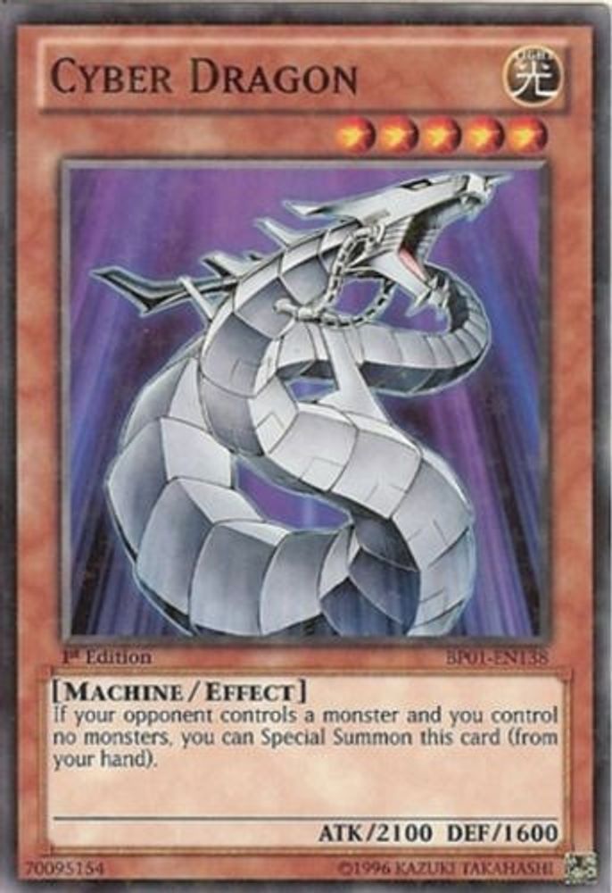 Cyber Dragon (Starfoil) (BP01-EN138) - Starfoil Rare