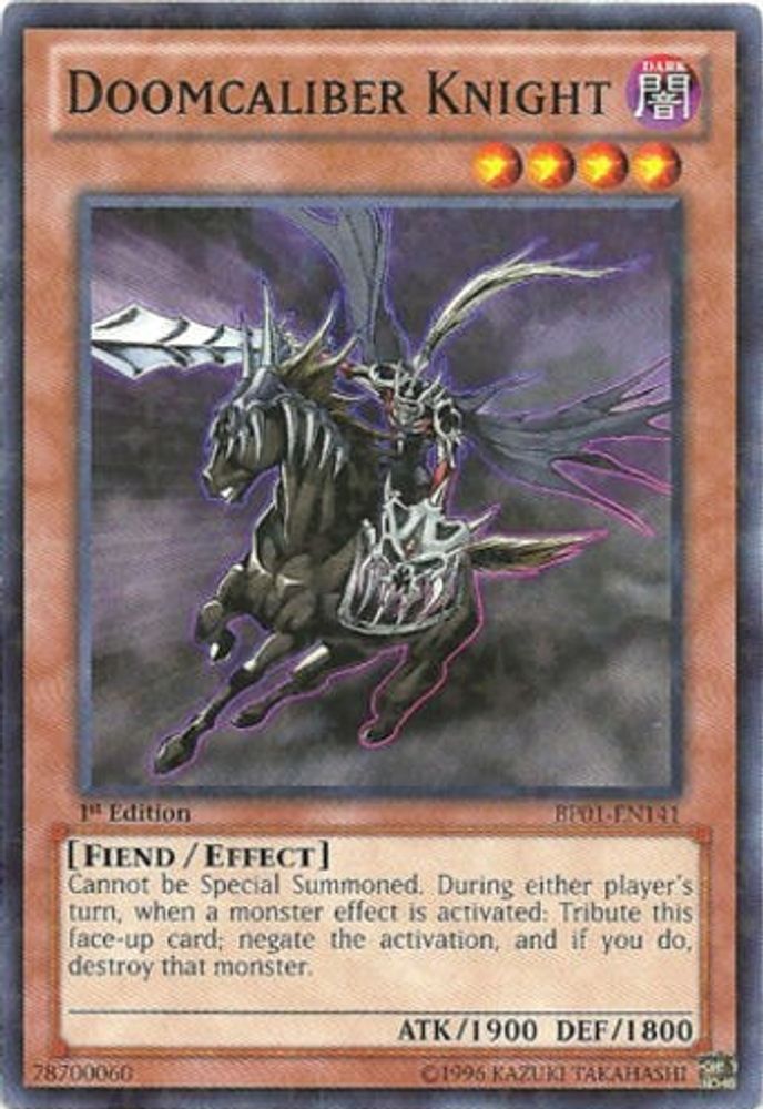 Chevalier Doomcaliber [BP01-EN141] Starfoil Rare 