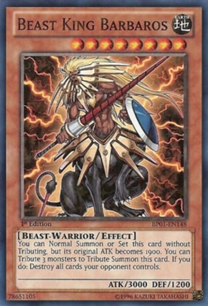 Beast King Barbaros (Starfoil) (BP01-EN148) - Starfoil Rare