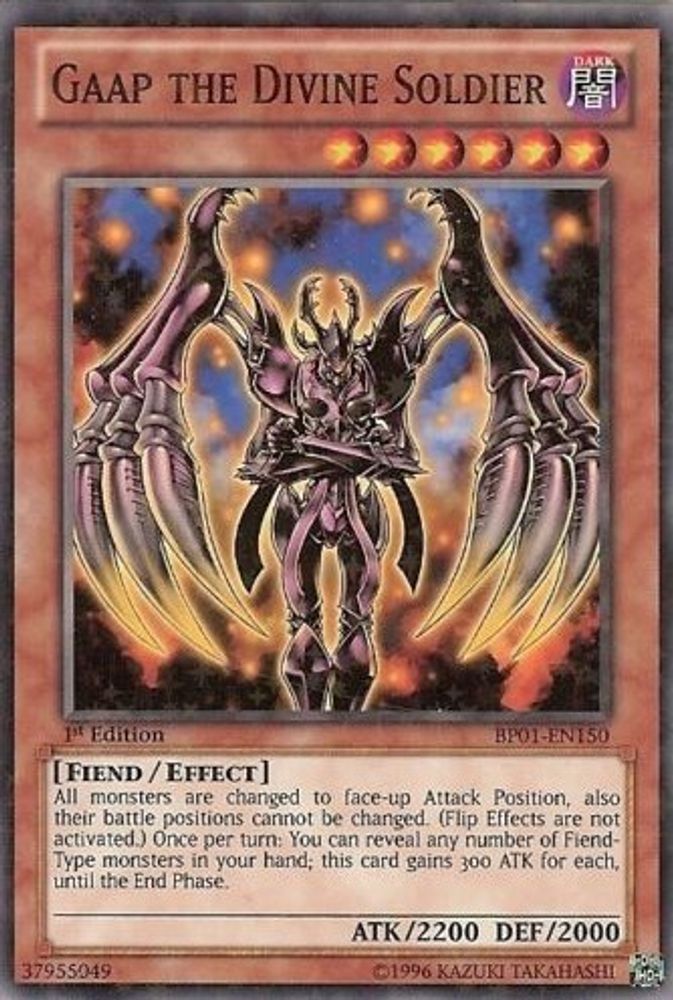 Gaap the Divine Soldier (Starfoil) (BP01-EN150) - Starfoil Rare