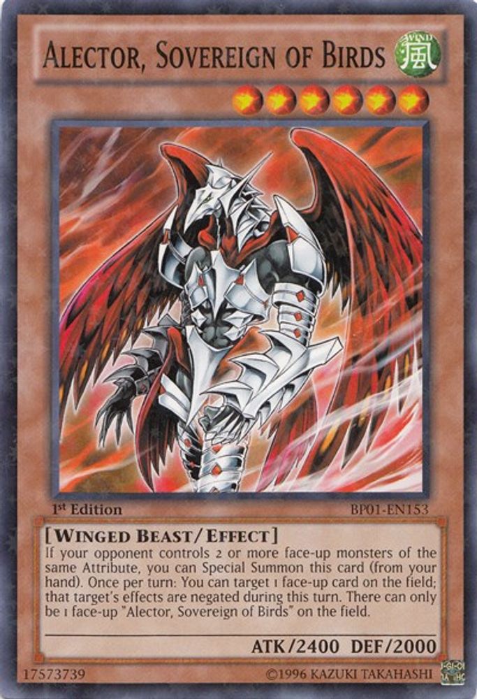 Alector, Sovereign of Birds (Starfoil) (BP01-EN153) - Starfoil Rare