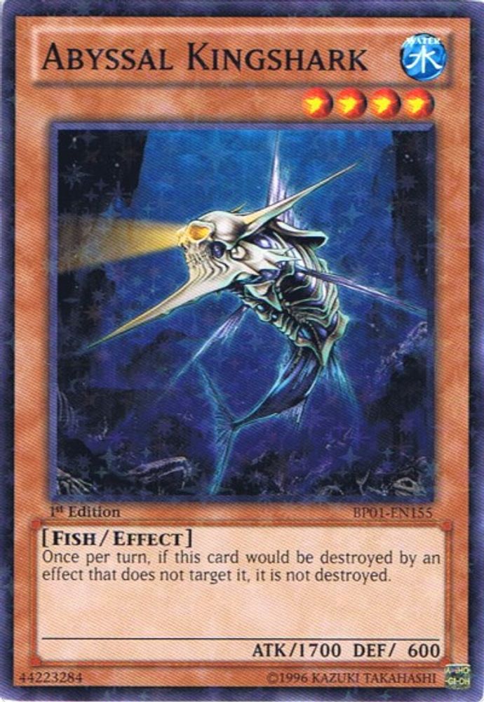 Abyssal Kingshark (Starfoil) (BP01-EN155) - Starfoil Rare