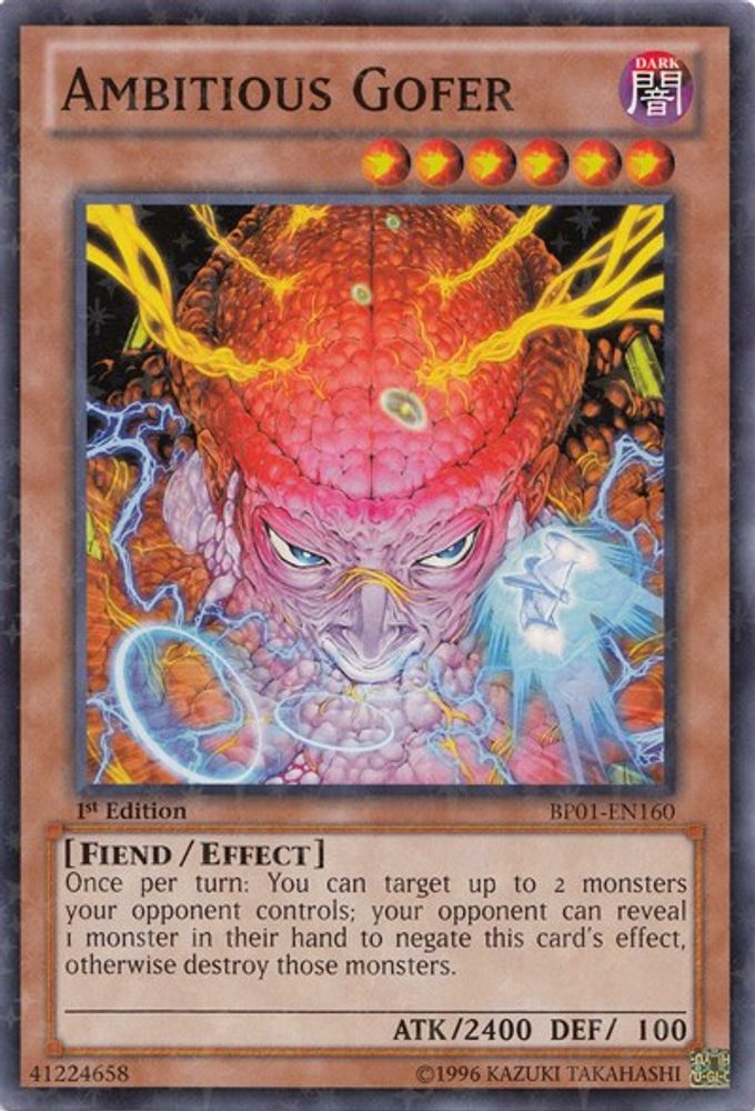Ambitious Gofer (Starfoil) (BP01-EN160) - Starfoil Rare