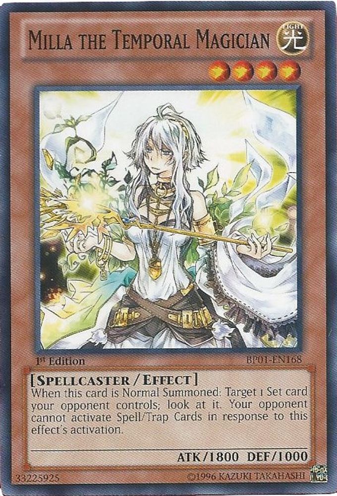 Milla the Temporal Magician (Starfoil) (BP01-EN168) - Starfoil Rare