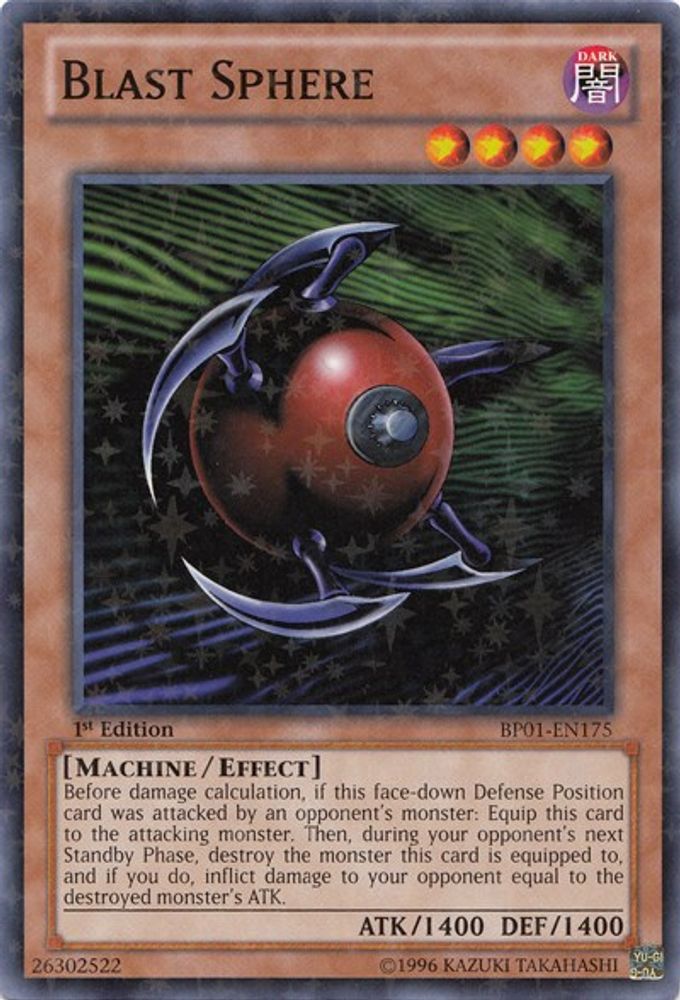 Blast Sphere (Starfoil) (BP01-EN175) - Starfoil Rare
