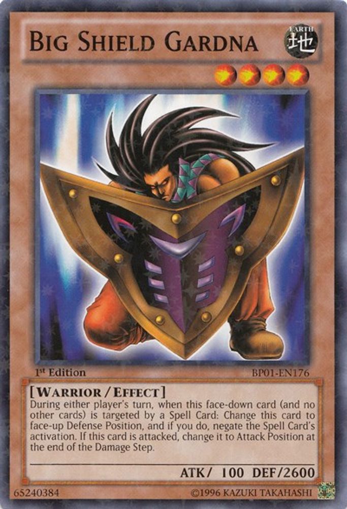 Big Shield Gardna (Starfoil) (BP01-EN176) - Starfoil Rare