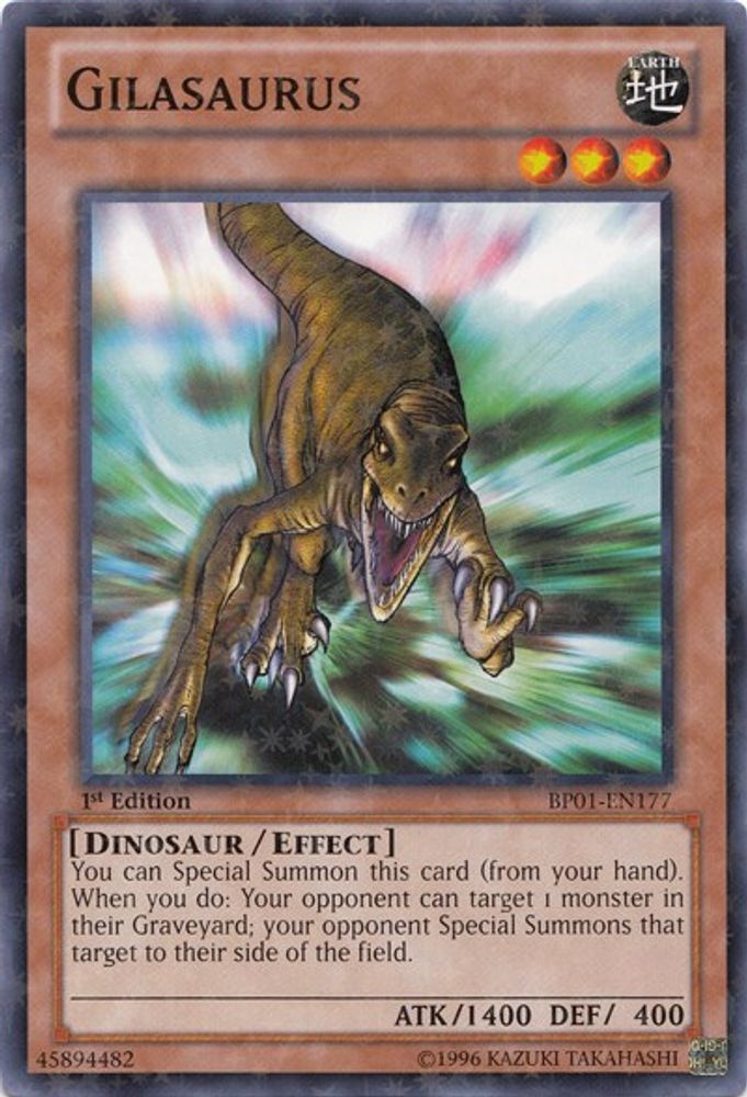 Gilasaurus (Starfoil) (BP01-EN177) - Starfoil Rare