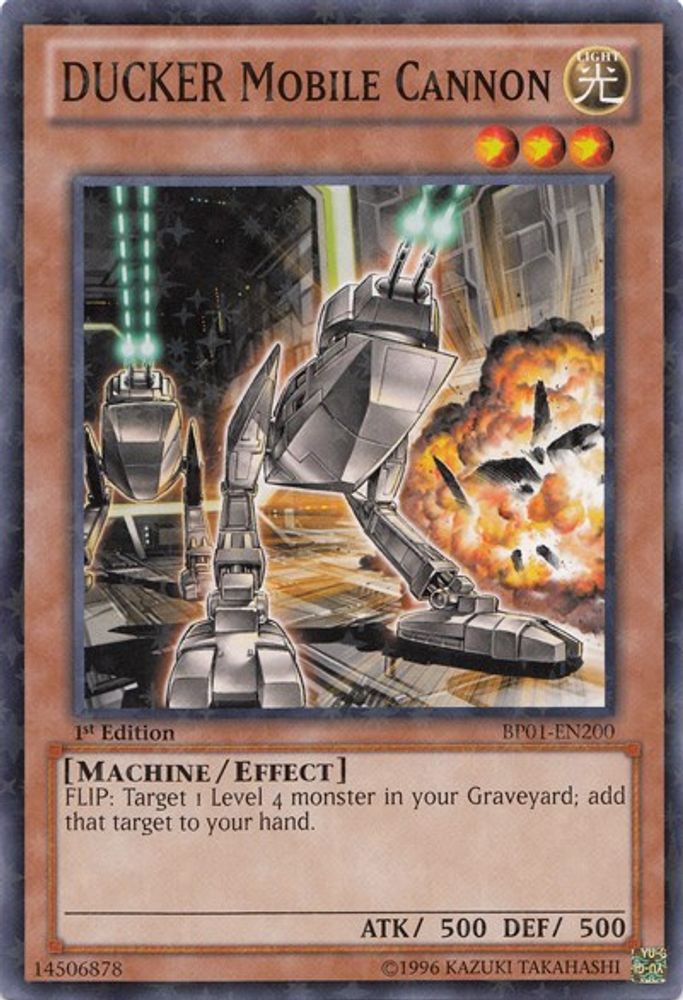 DUCKER Mobile Cannon (Starfoil) (BP01-EN200) - Starfoil Rare