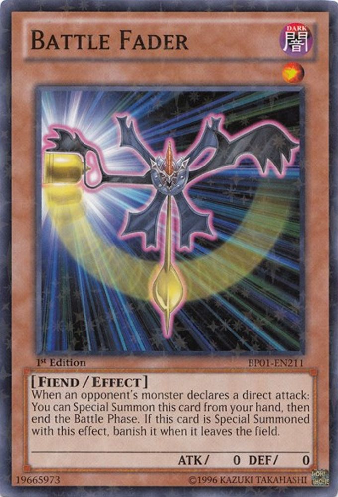 Battle Fader (Starfoil) (BP01-EN211) - Starfoil Rare