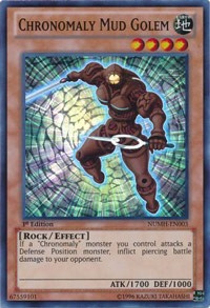 Golem de Boue Chronomaly [NUMH-EN003] Super Rare 