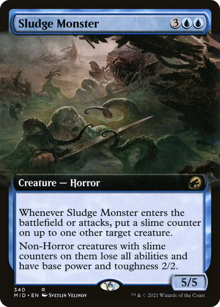 Sludge Monster (Art étendu) [Innistrad : Chasse de minuit] 