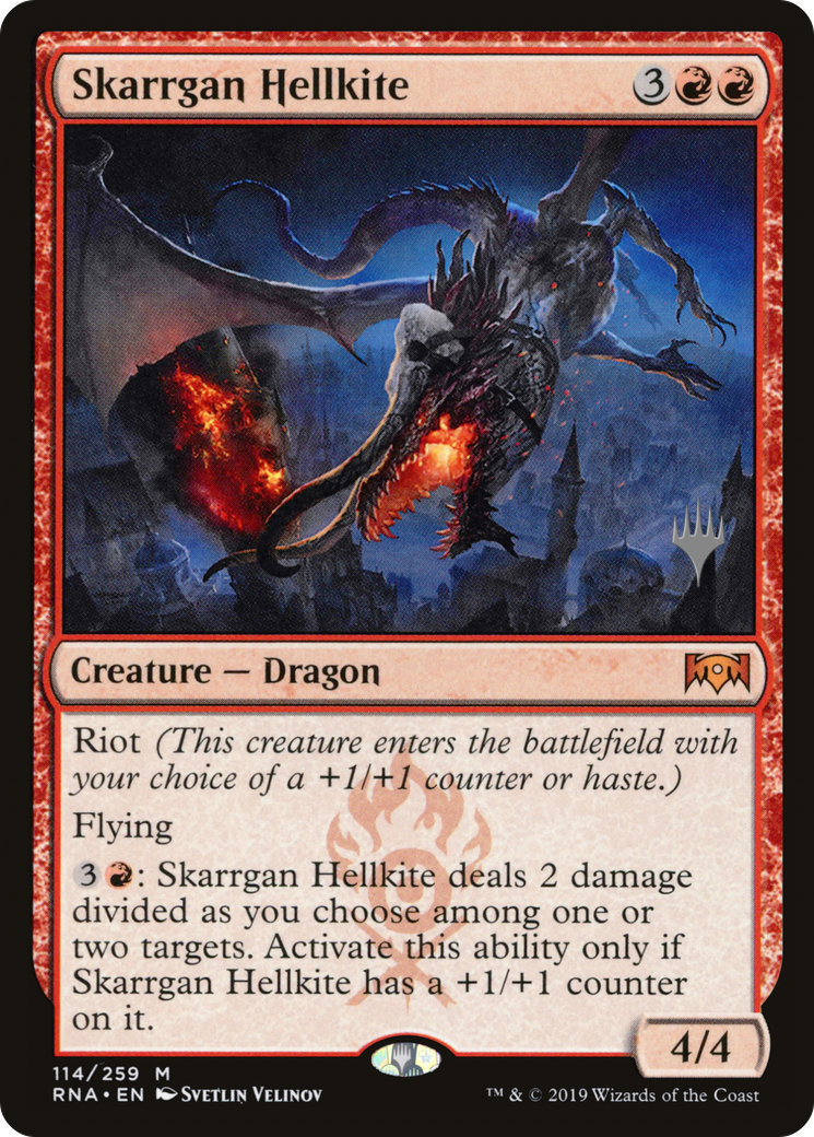 Skarrgan Hellkite (Pack promotionnel) [Promotions de l'allégeance de Ravnica] 