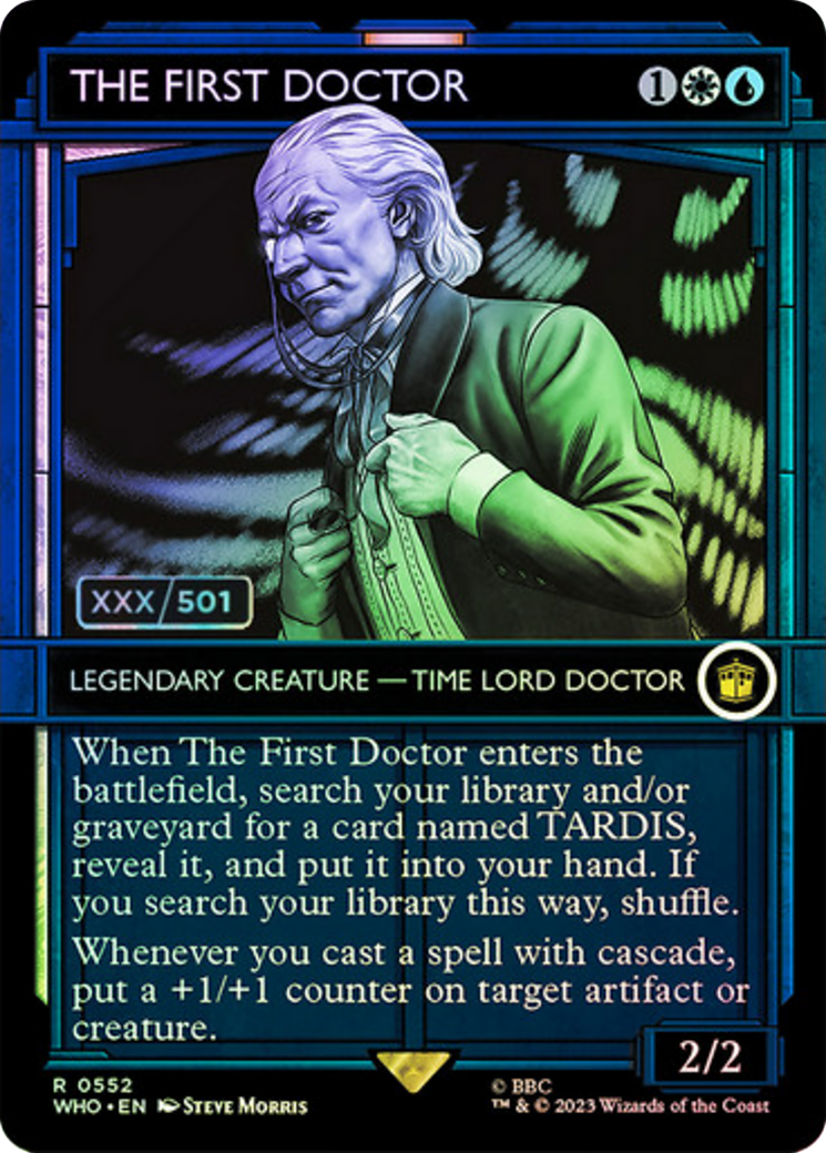 The First Doctor (WHO-552Z) - Doctor Who: (Showcase) (Borderless) Foil