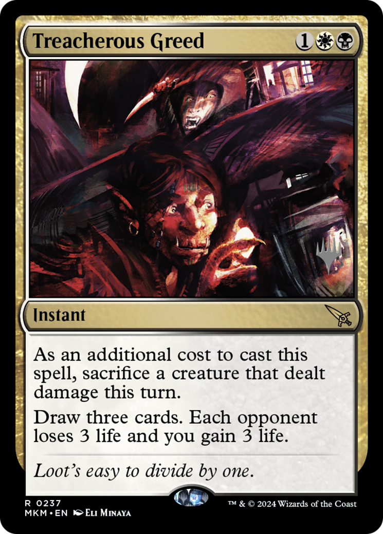 Greed perfide (Pack Promo) [Meurtres au Manoir Karlov Promos] 