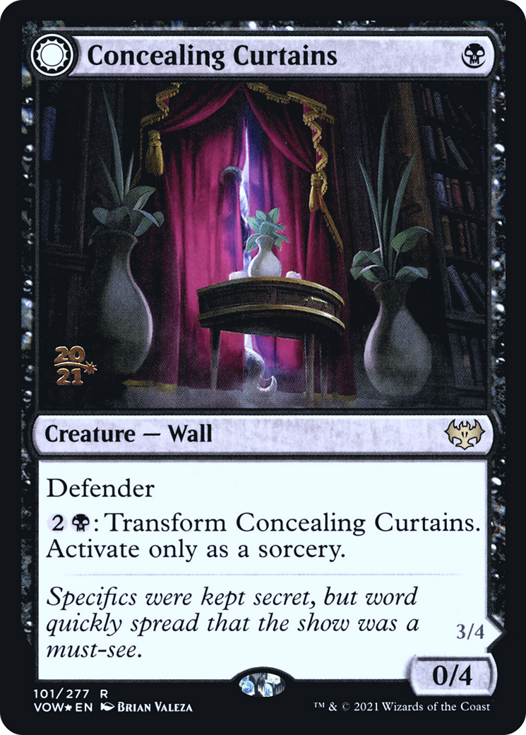 Rideaux dissimulants // Oeil révélateur [Innistrad : Promos de l'avant-première de Crimson Vow] 