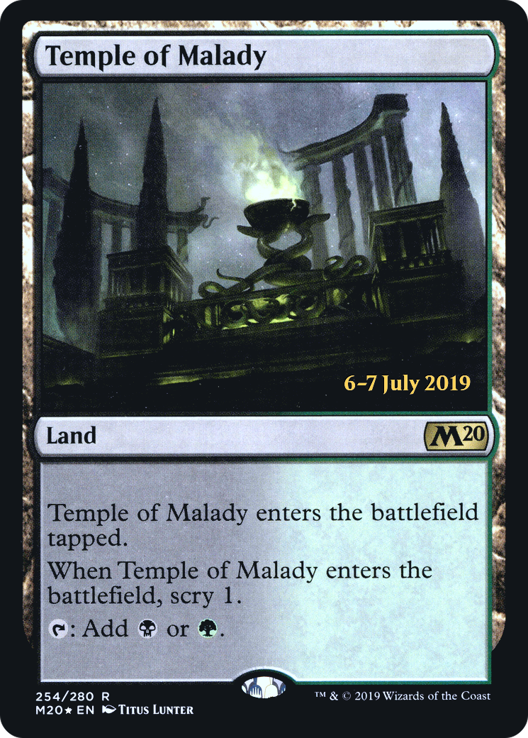 Temple of Malady (PRE-254S) - Core Set 2020 Promos Foil