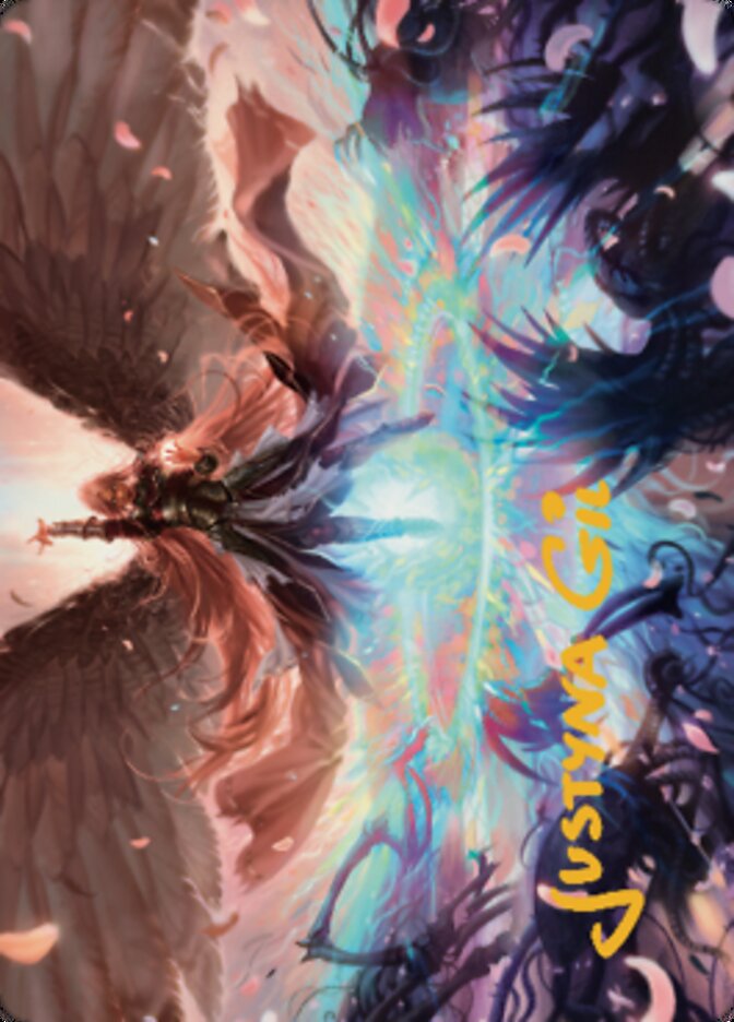 Carte d'art Iridian Maelstrom (signature estampillée or) [Dominaria United Art Series] 