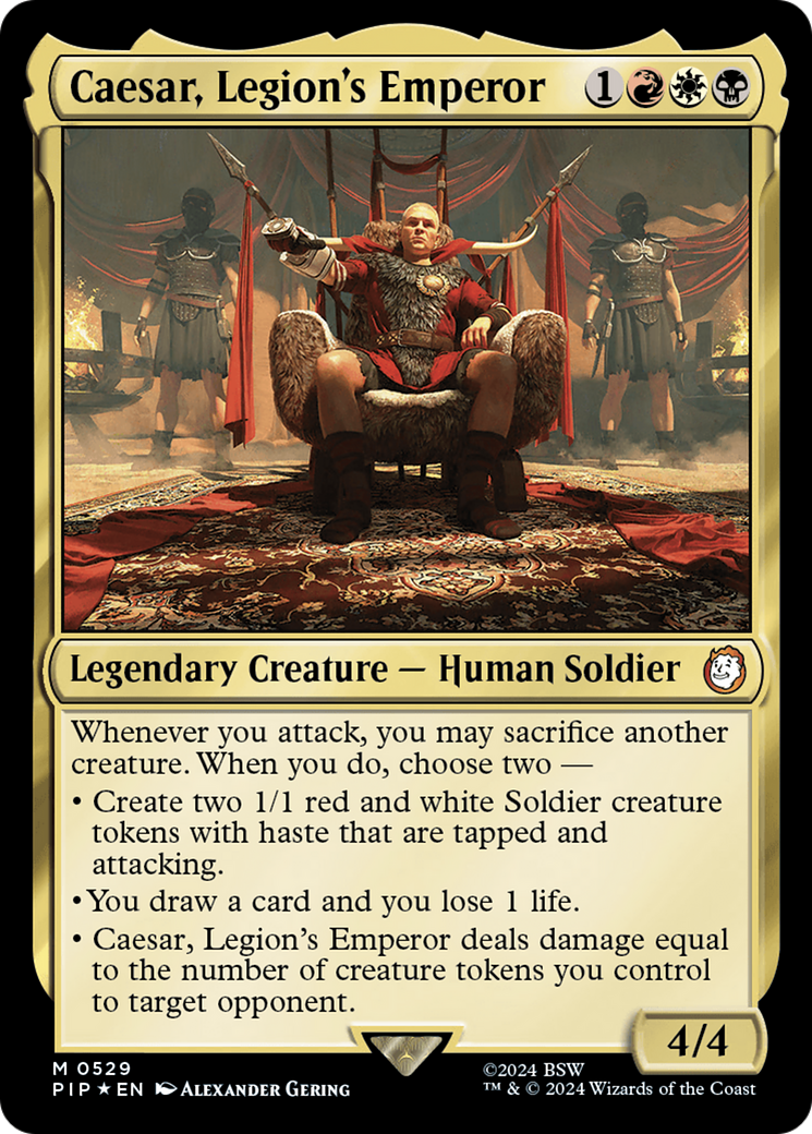 César, empereur de la Légion (Surge Foil) [Fallout] 
