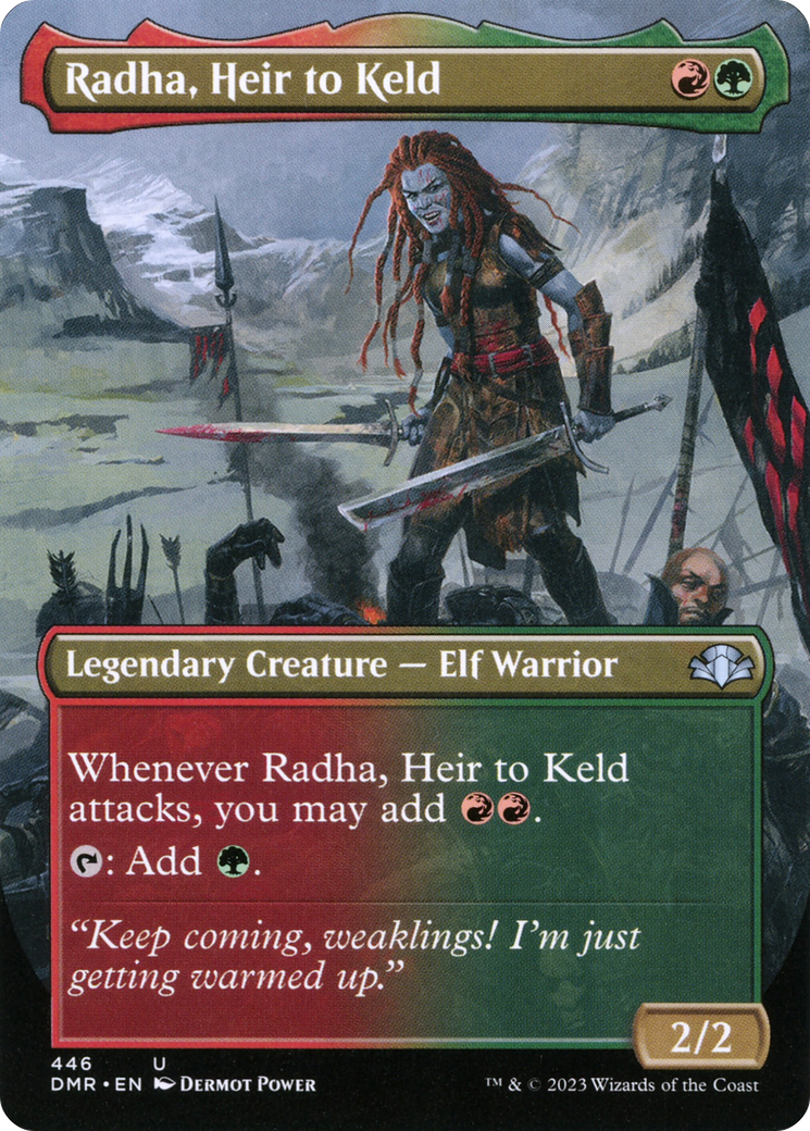 Radha, héritier de Keld (Borderless Alternate Art) [Dominaria Remastered] 