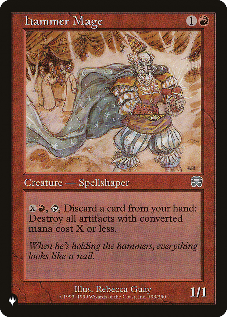 Marteau Mage [La liste] 