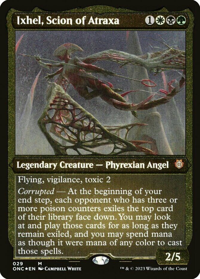 Ixhel, descendant d'Atraxa (Foil Etched) (Display Commander) [Phyrexia : All Will Be One Commander] 