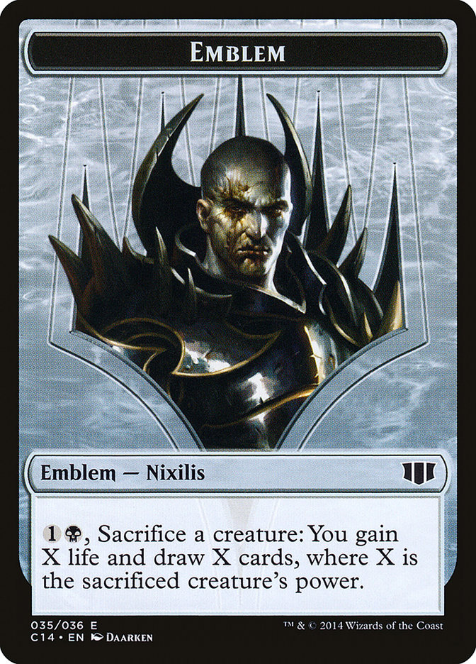 Ob Nixilis of the Black Oath Emblem (C14-035) - Commander 2014 Tokens