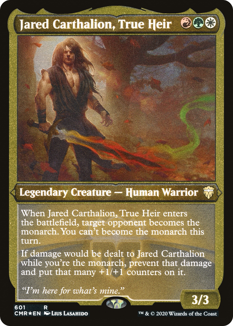 Jared Carthalion, véritable héritier (gravé) [Commander Legends] 