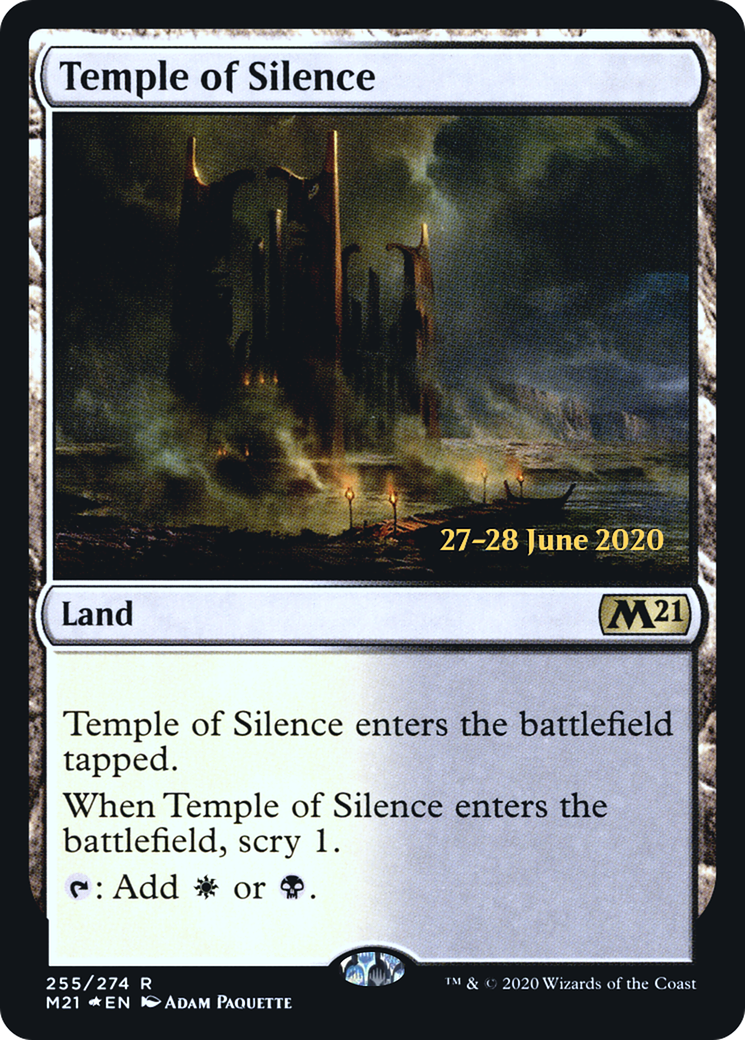 Temple of Silence (PRE-255S) - Core Set 2021 Promos Foil