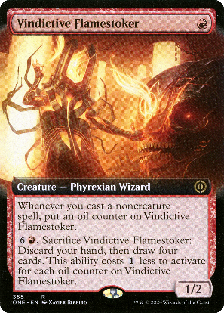 Flamestoker vindicatif (Art étendu) [Phyrexia : Tous seront un] 