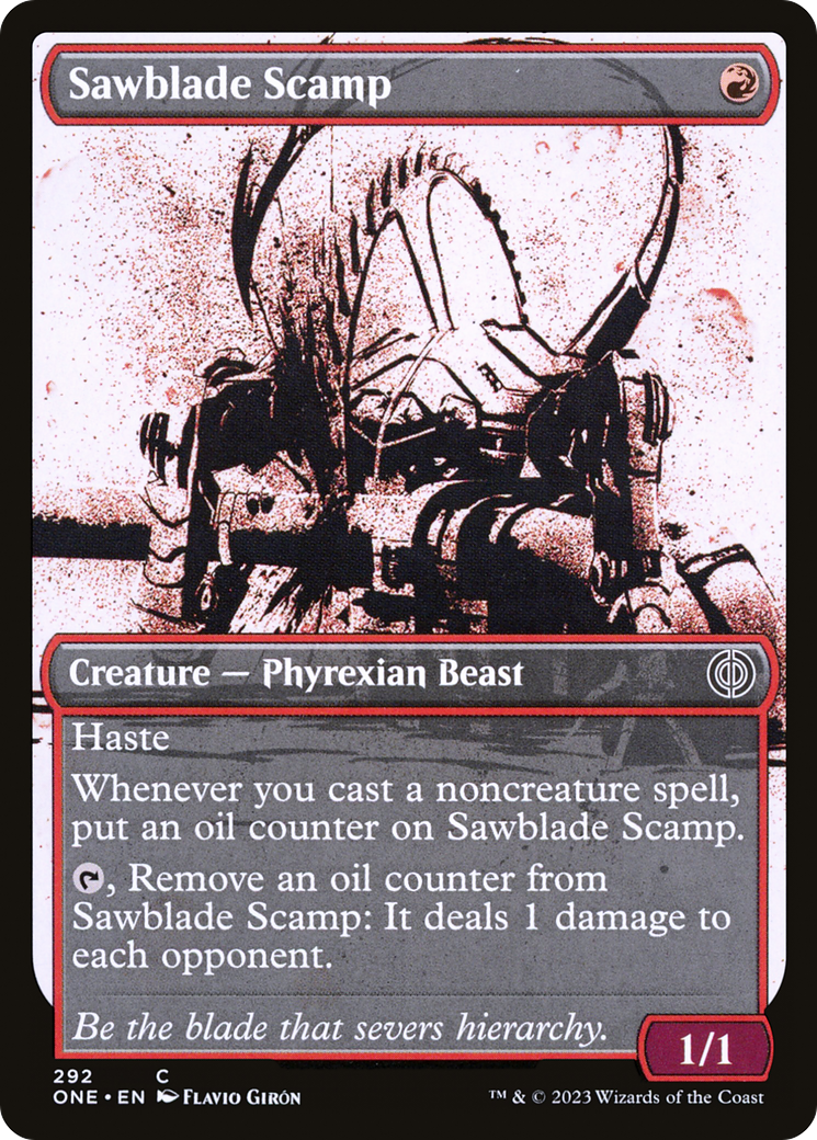 Sawblade Scamp (Showcase Ichor) [Phyrexia : Tous seront un] 