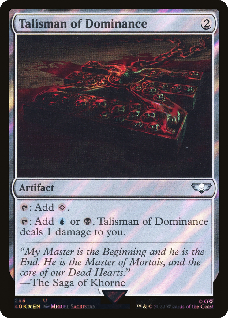 Talisman de domination (255) (Surge Foil) [Warhammer 40,000] 