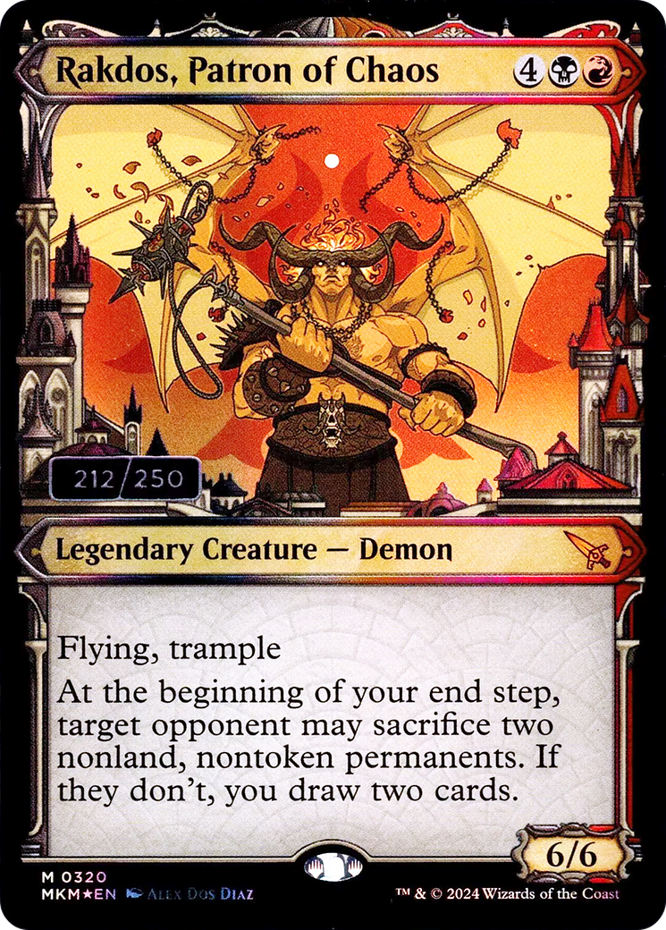 Rakdos, patron du chaos (sérialisé) [Meurtres au manoir Karlov] 