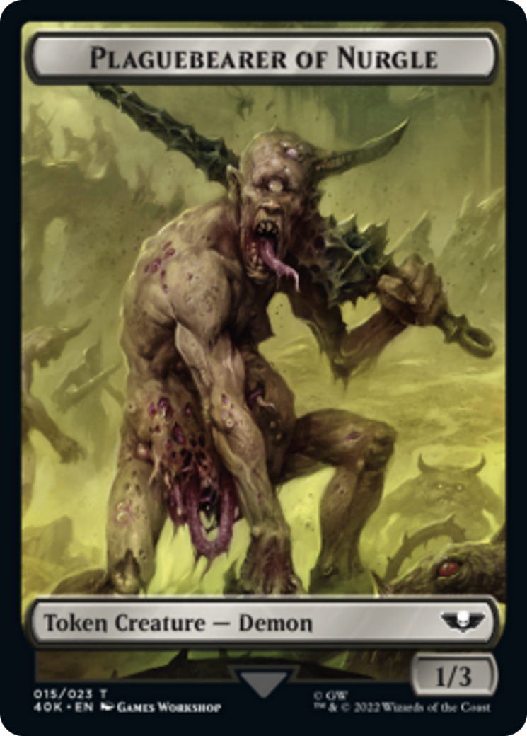 Guerrier Astartes // Jeton porteur de la peste de Nurgle double face [Jetons Warhammer 40,000] 