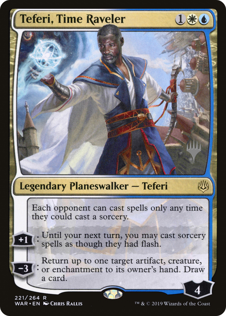 Teferi, Time Raveler (Pack promotionnel) [War of the Spark Promos] 
