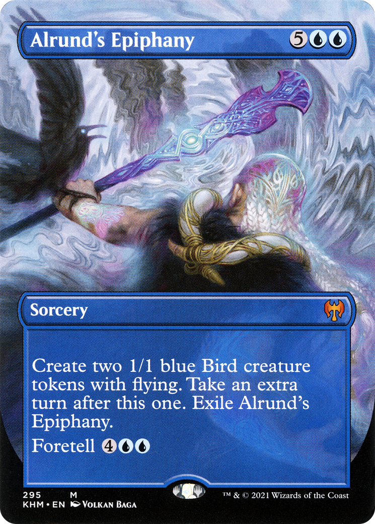 Alrund's Epiphany (Borderless) (KHM-295) - Kaldheim (Borderless)