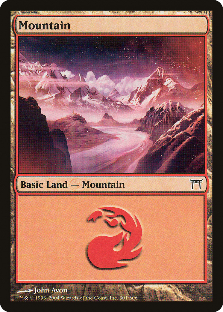 Mountain (301) (CHK-301) - Champions of Kamigawa