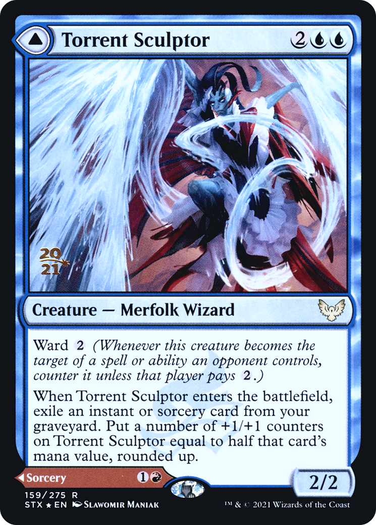 Torrent Sculptor // Flamethrower Sonata (PRE-159S) - Strixhaven: School of Mages Promos Foil