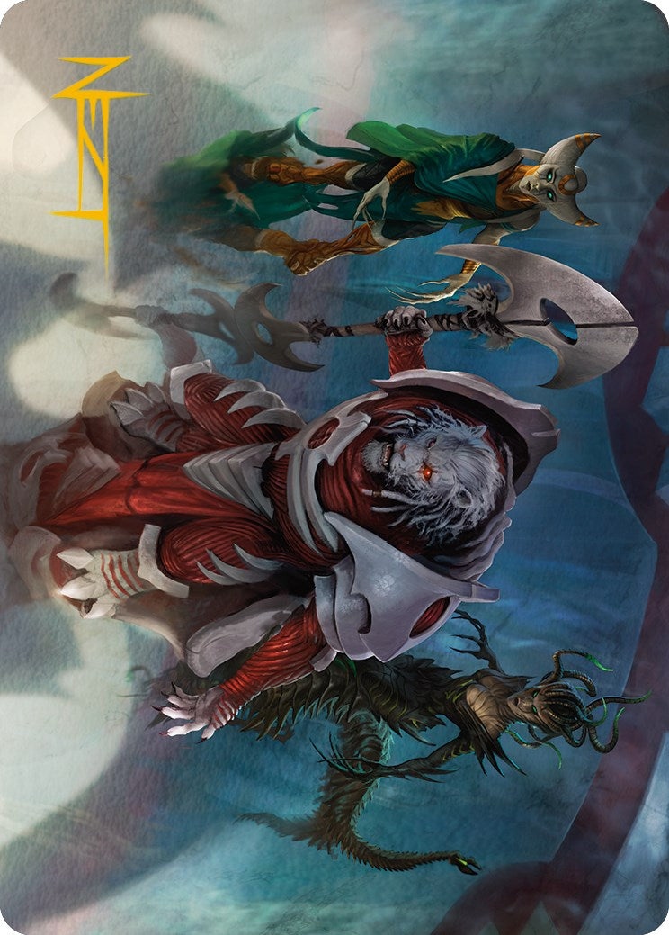 Carte artistique du décret de Norn (signature estampillée or) [Phyrexia : All Will Be One Art Series] 