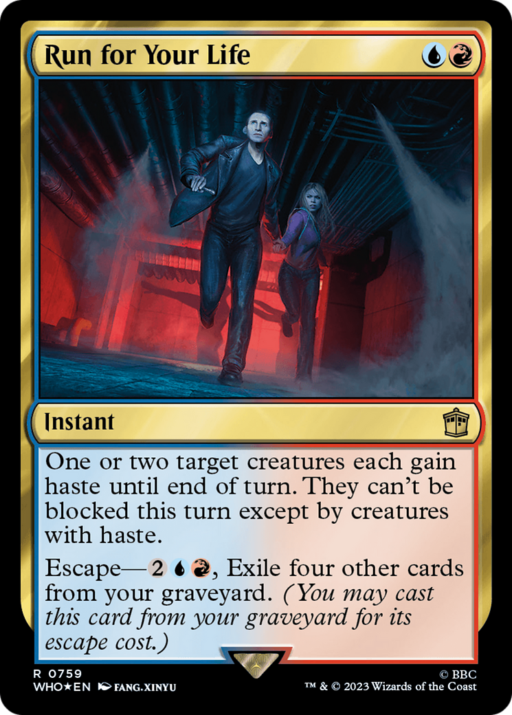 Run for Your Life (WHO-759) - Doctor Who Foil