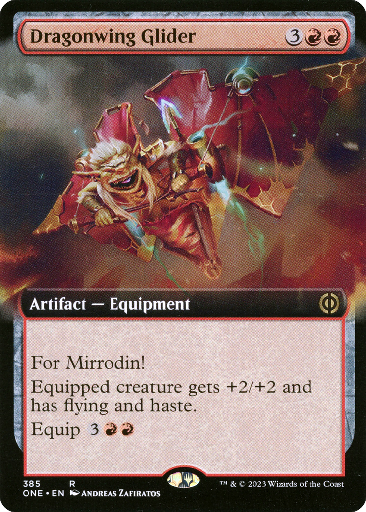 Planeur Dragonwing (Art étendu) [Phyrexia : Tous seront un] 