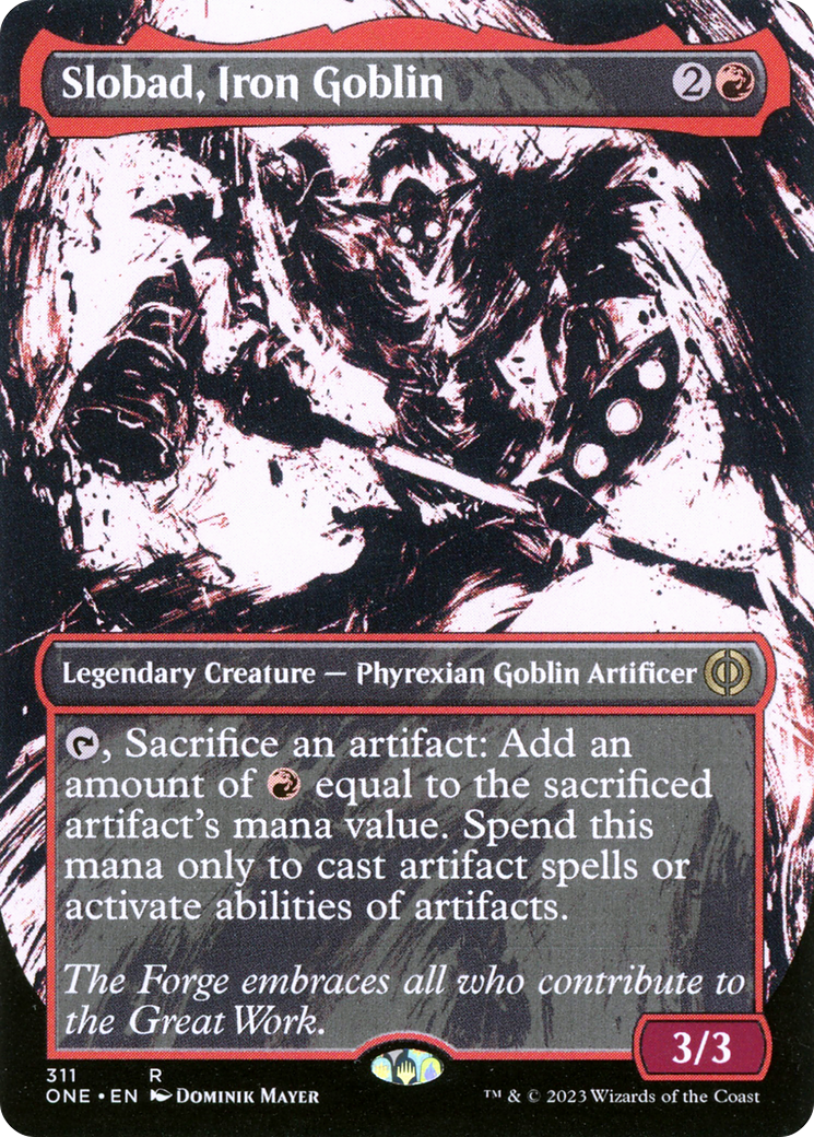 Slobad, Iron Goblin (Borderless Ichor) [Phyrexia : Tous seront un] 