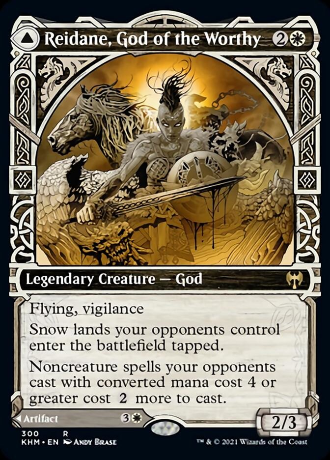 Reidane, God of the Worthy // Valkmira, Protector's Shield (KHM-300) - Kaldheim: (Showcase)