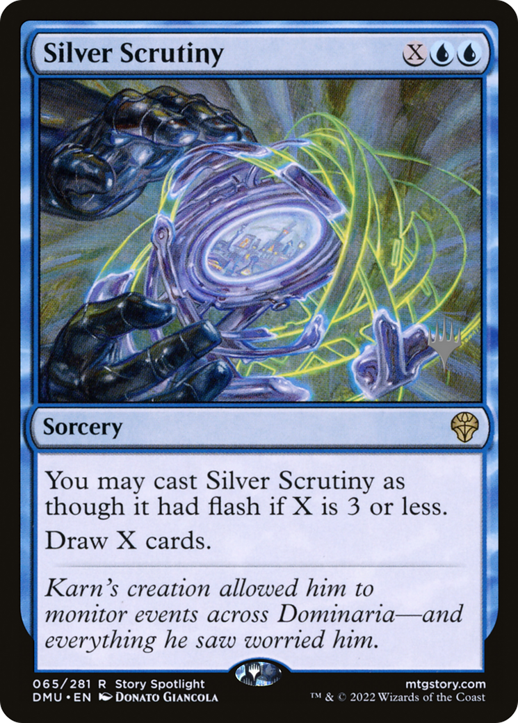 Silver Scrutiny (Pack promotionnel) [Dominaria United Promos] 